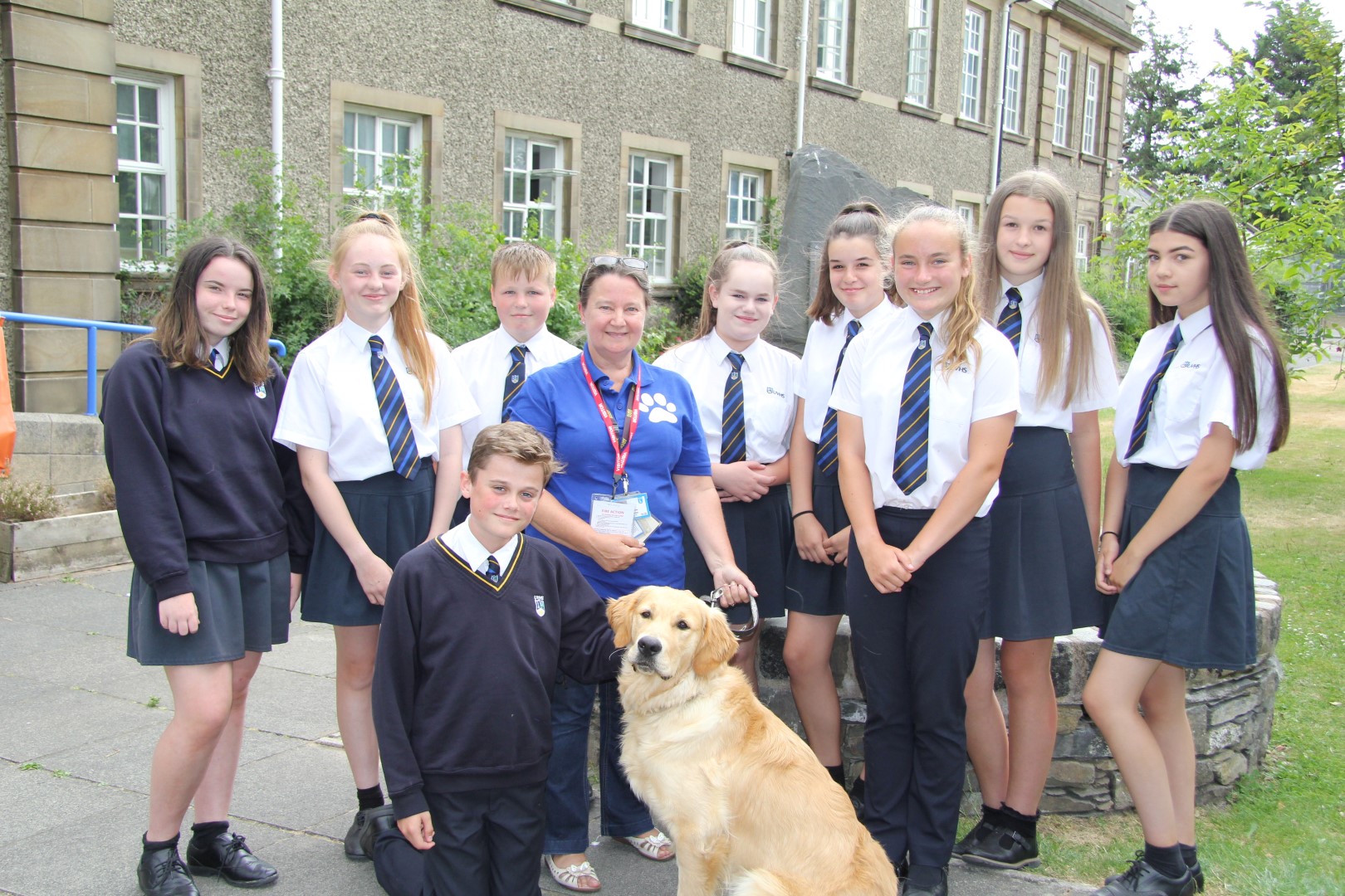 Ulverston Victoria High School Visit from Victor the Guide Dog